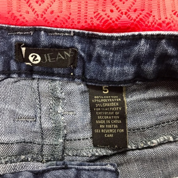 Jr’s Z2 Jeans Short Wide Leg Jean Shorts Sz 5 NWOT - Picture 4 of 7